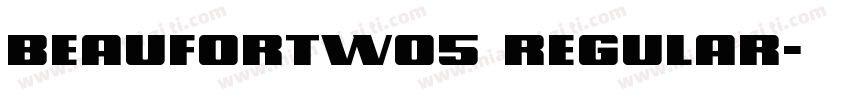 beaufortw05 regular字体转换